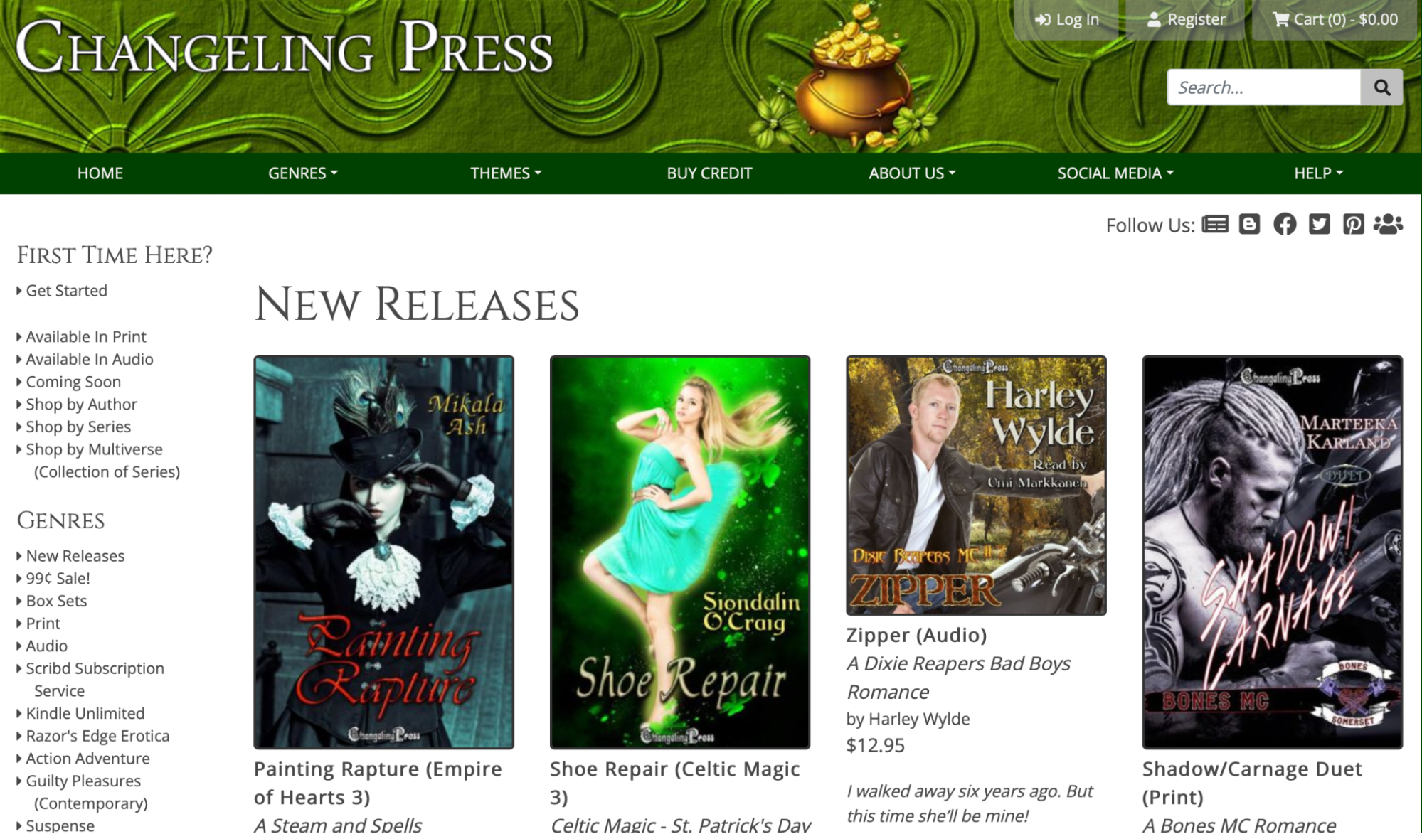 Changeling Press romance publisher